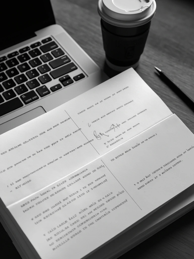 A developer notebook with sketched API endpoints beside a mechanical keyboard